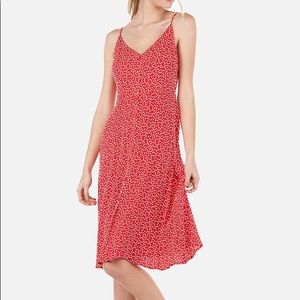 Printed button front cami dress